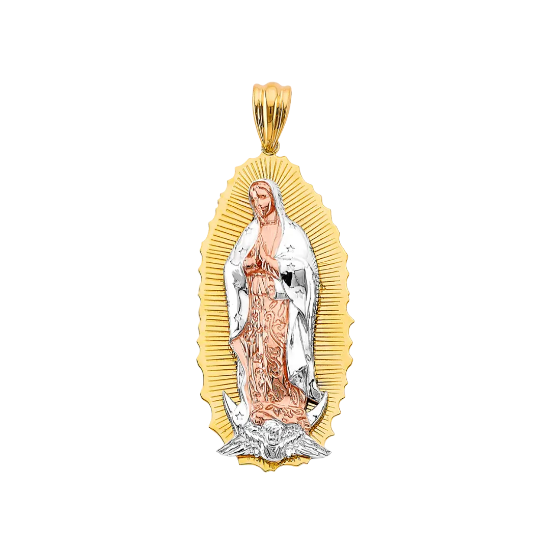 Guadalupe Pendant - 14k Tri Color Gold