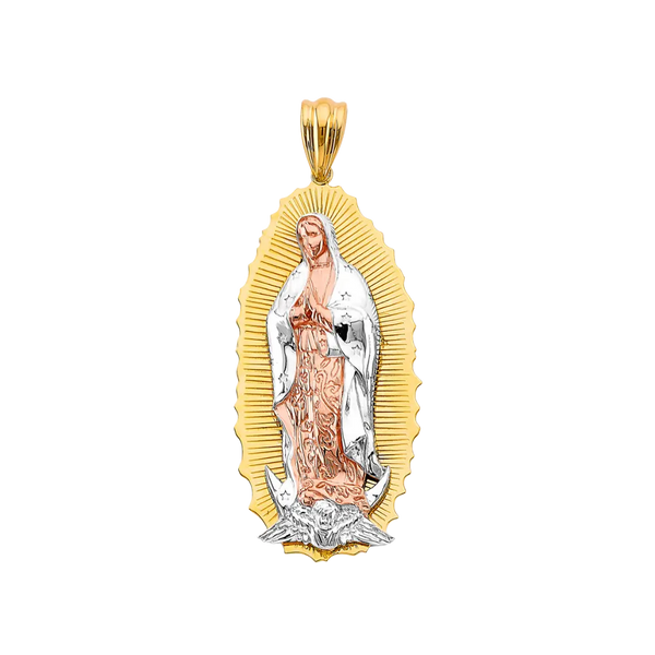 Guadalupe Pendant - 14k Tri Color Gold