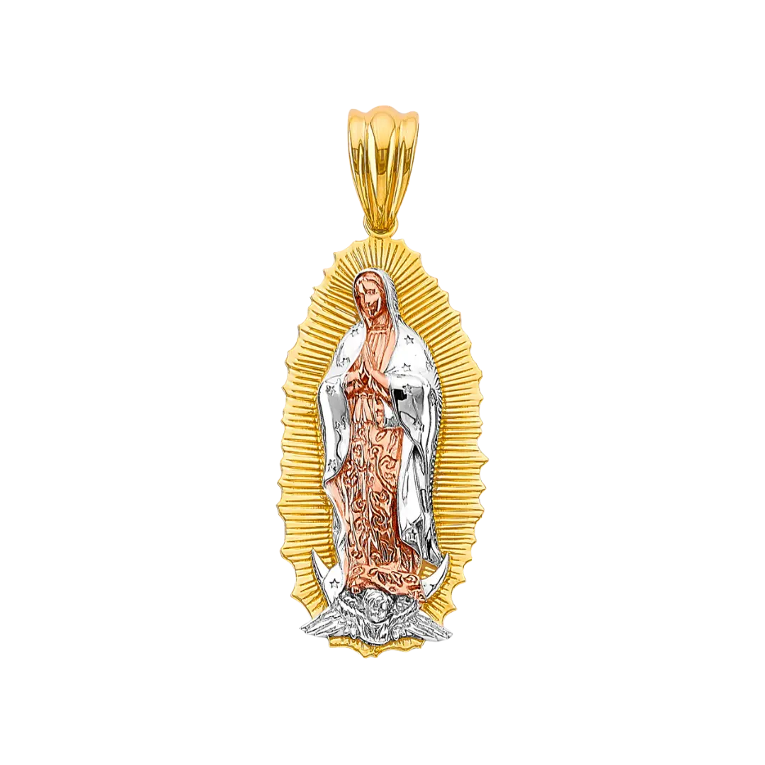 Guadalupe Pendant - 14k Tri Color Gold