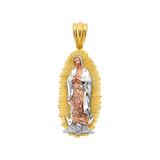 Guadalupe Pendant - 14k Tri Color Gold