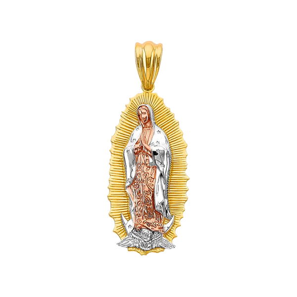 Guadalupe Pendant - 14k Tri Color Gold