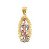 Guadalupe Pendant - 14k Tri Color Gold