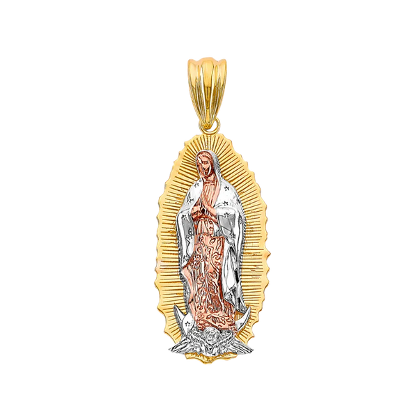 Guadalupe Pendant - 14k Tri Color Gold