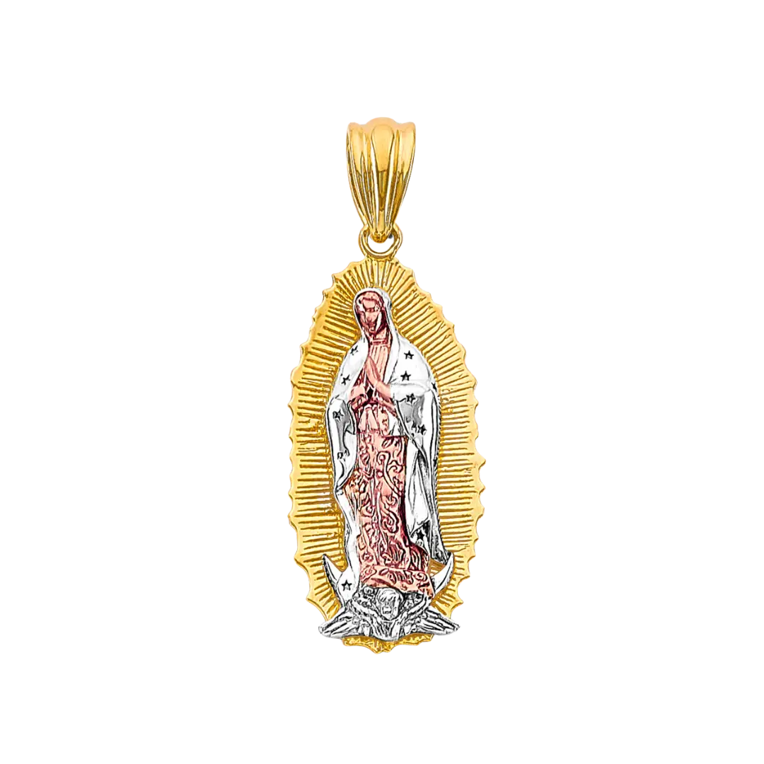 Guadalupe Pendant - 14k Tri Color Gold