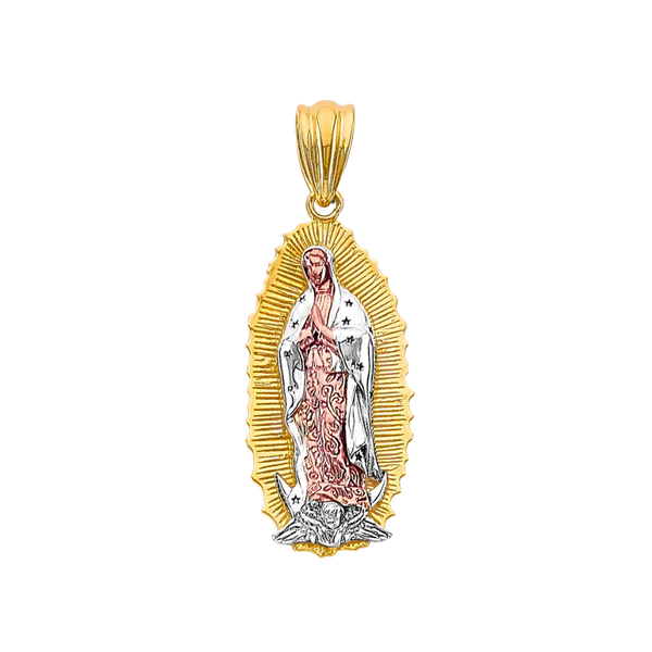 Guadalupe Pendant - 14k Tri Color Gold