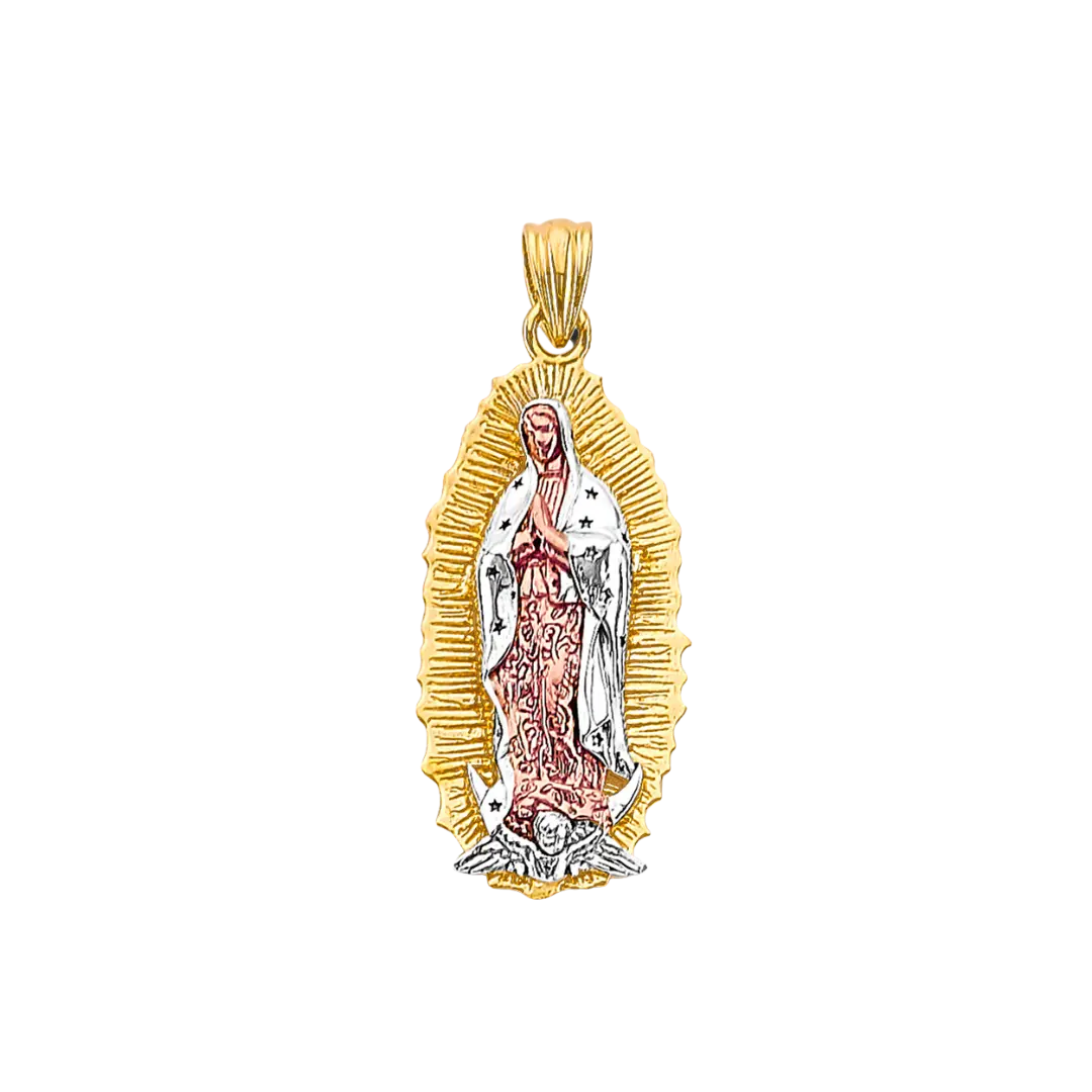 Guadalupe Pendant - 14k Tri Color Gold