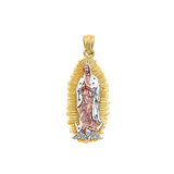 Guadalupe Pendant - 14k Tri Color Gold