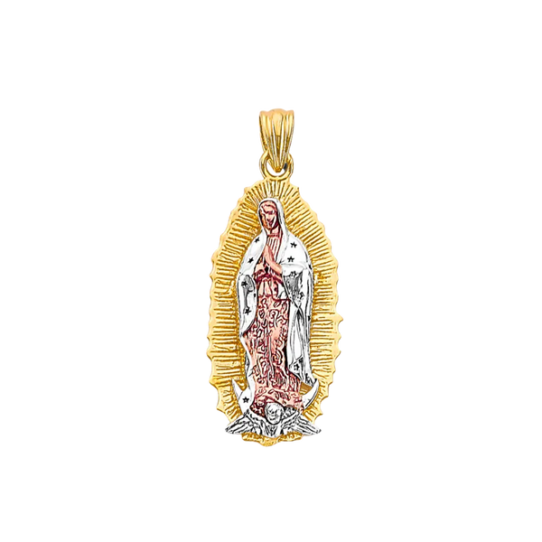 Guadalupe Pendant - 14k Tri Color Gold