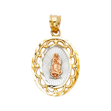 Guadalupe Pendant - 14k Tri Color Gold