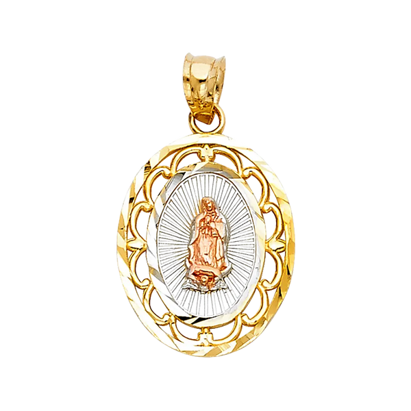 Guadalupe Pendant - 14k Tri Color Gold