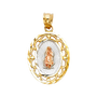 Guadalupe Pendant - 14k Tri Color Gold