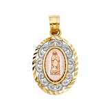 Guadalupe Pendant - 14k Tri Color Gold