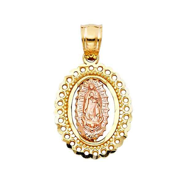 Guadalupe Pendant - 14k Two Tone Gold