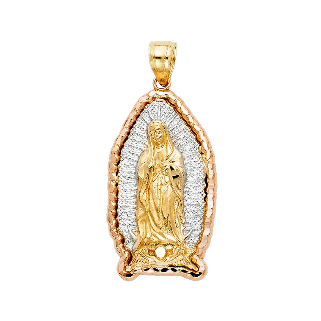 Guadalupe Pendant - 14k Tri Color Gold