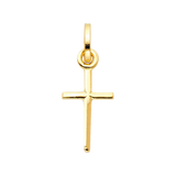 Fancy Crucufix Pendant - 14k Two Tone Gold