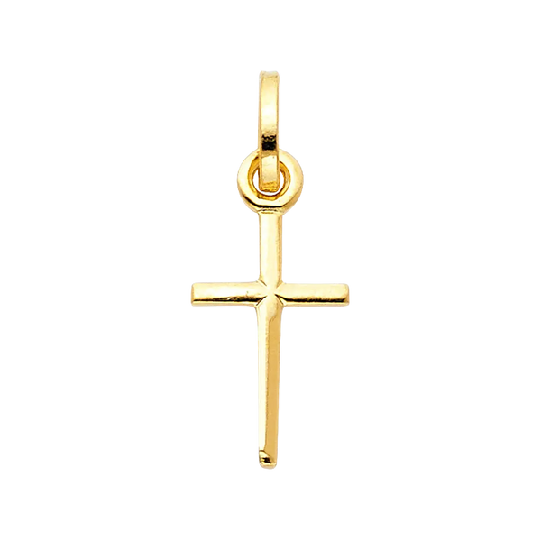 Fancy Crucufix Pendant - 14k Two Tone Gold