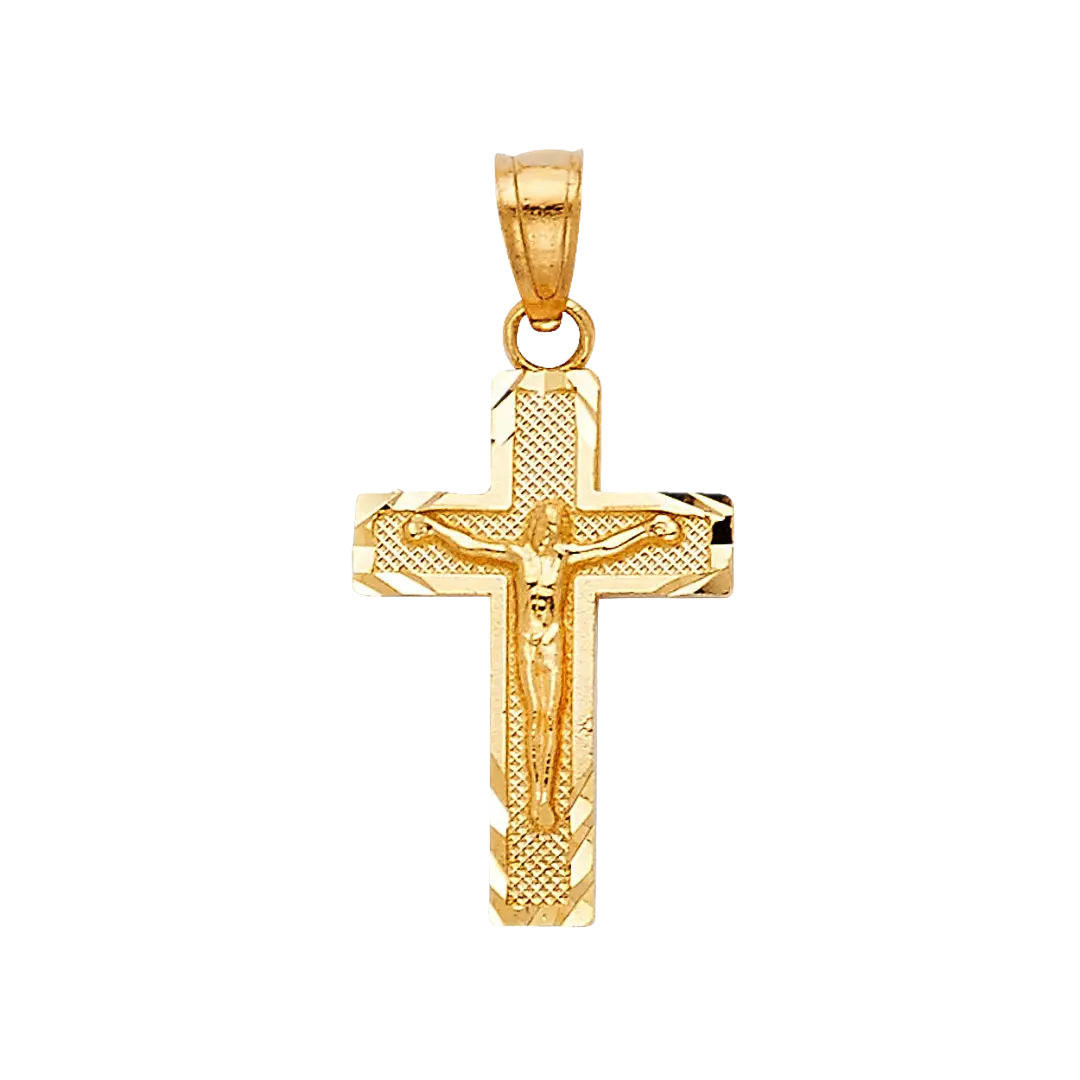 Side DC Curcufix Pendant - 14k Yellow Gold