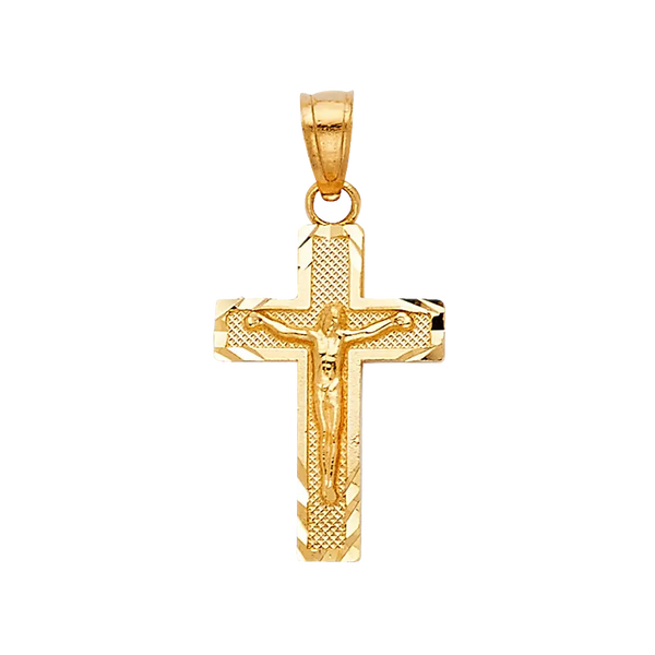 Side DC Curcufix Pendant - 14k Yellow Gold