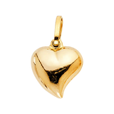 Hollow Heart Pendant - 14k Yellow Gold