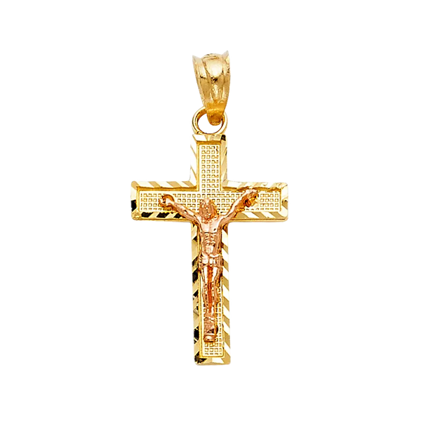 Side DC Curcufix Pendant - 14k Two Tone Gold