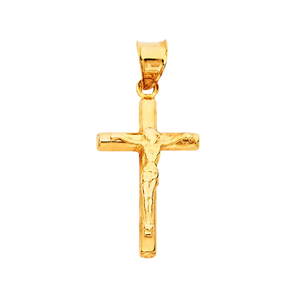 Crucufix Pendant - 14k Yellow Gold