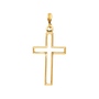 Opening Cross Pendant - 14k Yellow Gold