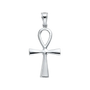 Ankh Cross Pendant - 14k White Gold