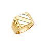 Men's Fashion Ring - 14k Two Tone Gold