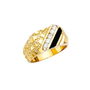 Onyx Men's Ring - 14k Yellow Gold