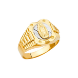 Guadalupe Men's Ring - 14k Two Tone Gold