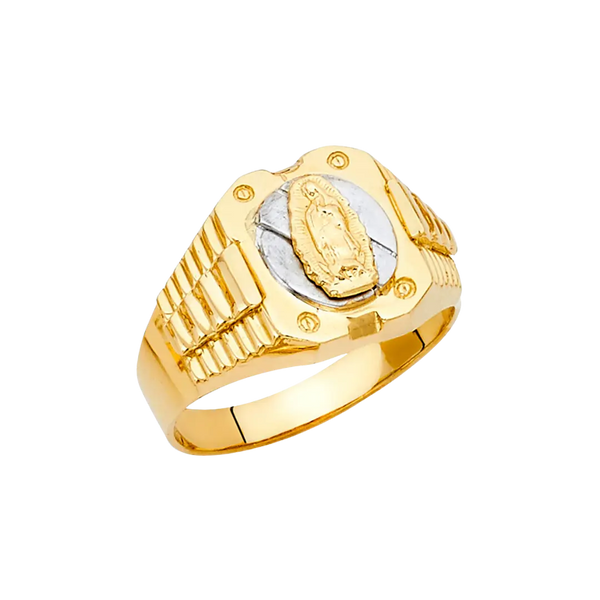 Guadalupe Men's Ring - 14k Two Tone Gold