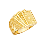 Men's Nugget Ring - 14k Yellow Gold