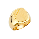 Men's Signet Ring - 14k Yellow Gold