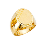 Men's Signet Ring - 14k Yellow Gold