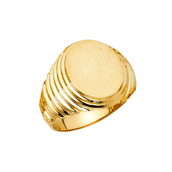 Men's Signet Ring - 14k Yellow Gold