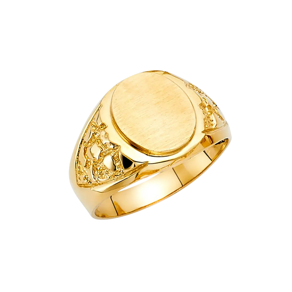 Men's Signet Ring - 14k Yellow Gold