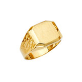 Men's Signet Ring - 14k Yellow Gold