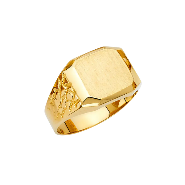 Men's Signet Ring - 14k Yellow Gold