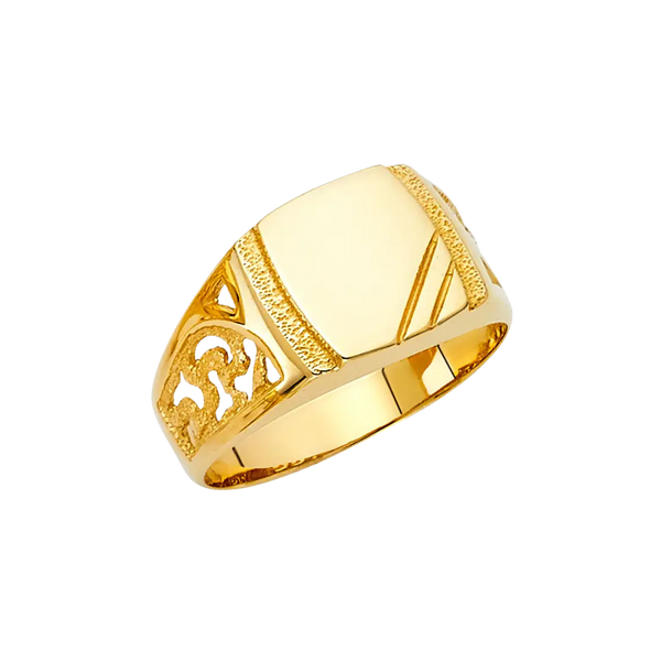 Men's Signet Ring - 14k Yellow Gold