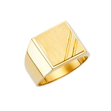 Men's Signet Ring - 14k Yellow Gold