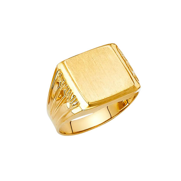 Men's Signet Ring - 14k Yellow Gold