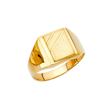 Men's Signet Ring - 14k Yellow Gold