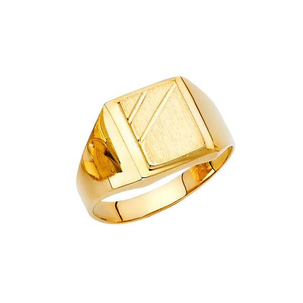 Men's Signet Ring - 14k Yellow Gold