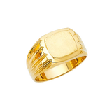 Men's Signet Ring - 14k Yellow Gold