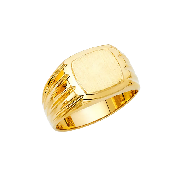 Men's Signet Ring - 14k Yellow Gold