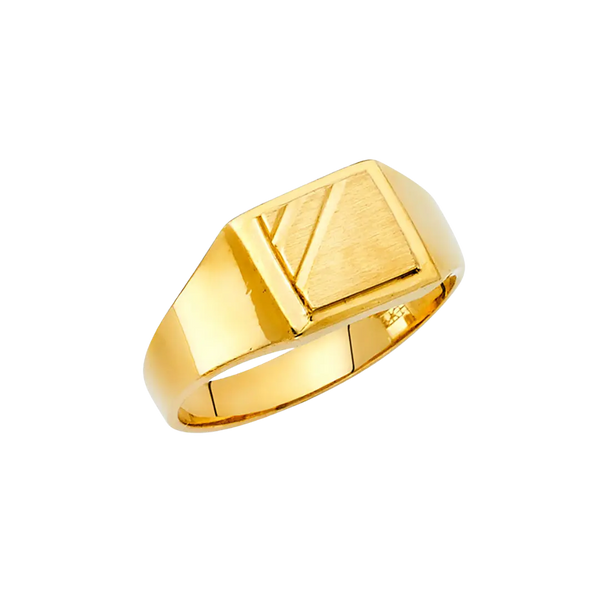 Men's Signet Ring - 14k Yellow Gold