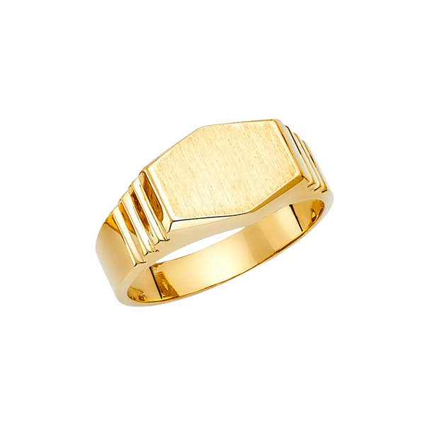 Men's Signet Ring - 14k Yellow Gold