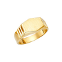 Men's Signet Ring - 14k Yellow Gold