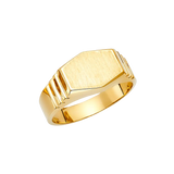 Men's Signet Ring - 14k Yellow Gold