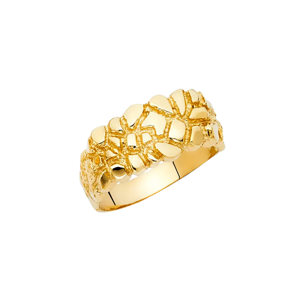 Men's Nugget Ring - 14k Yellow Gold